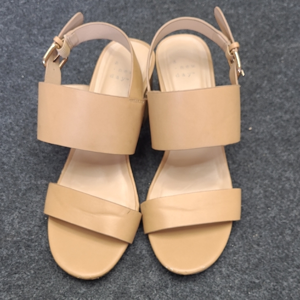 A New Day Tan Sandals Minimalist Design